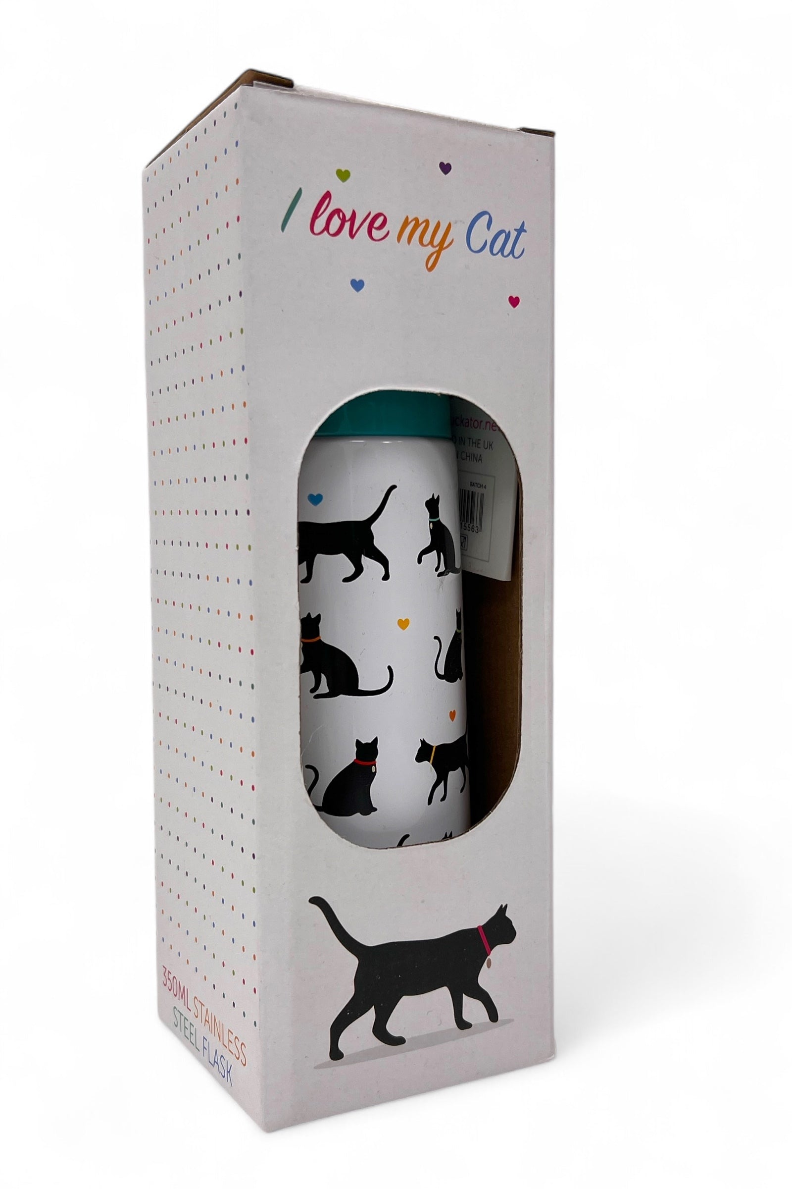 I Love Cats Vacuum Flask - Styled