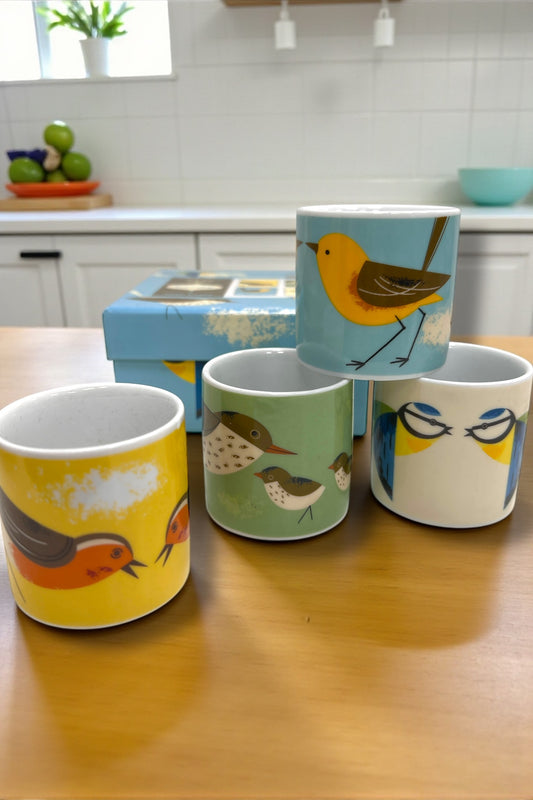 Set Of 4 Birdy Eggcups