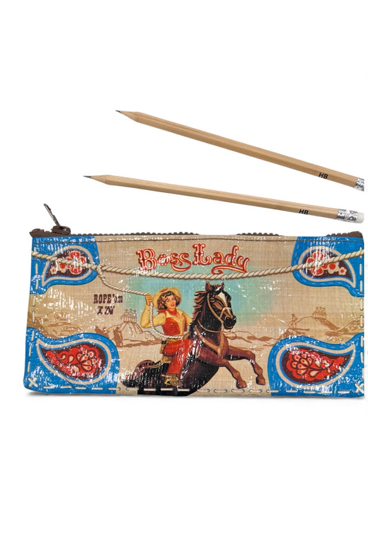 Boss Lady Recycled Pencil Case