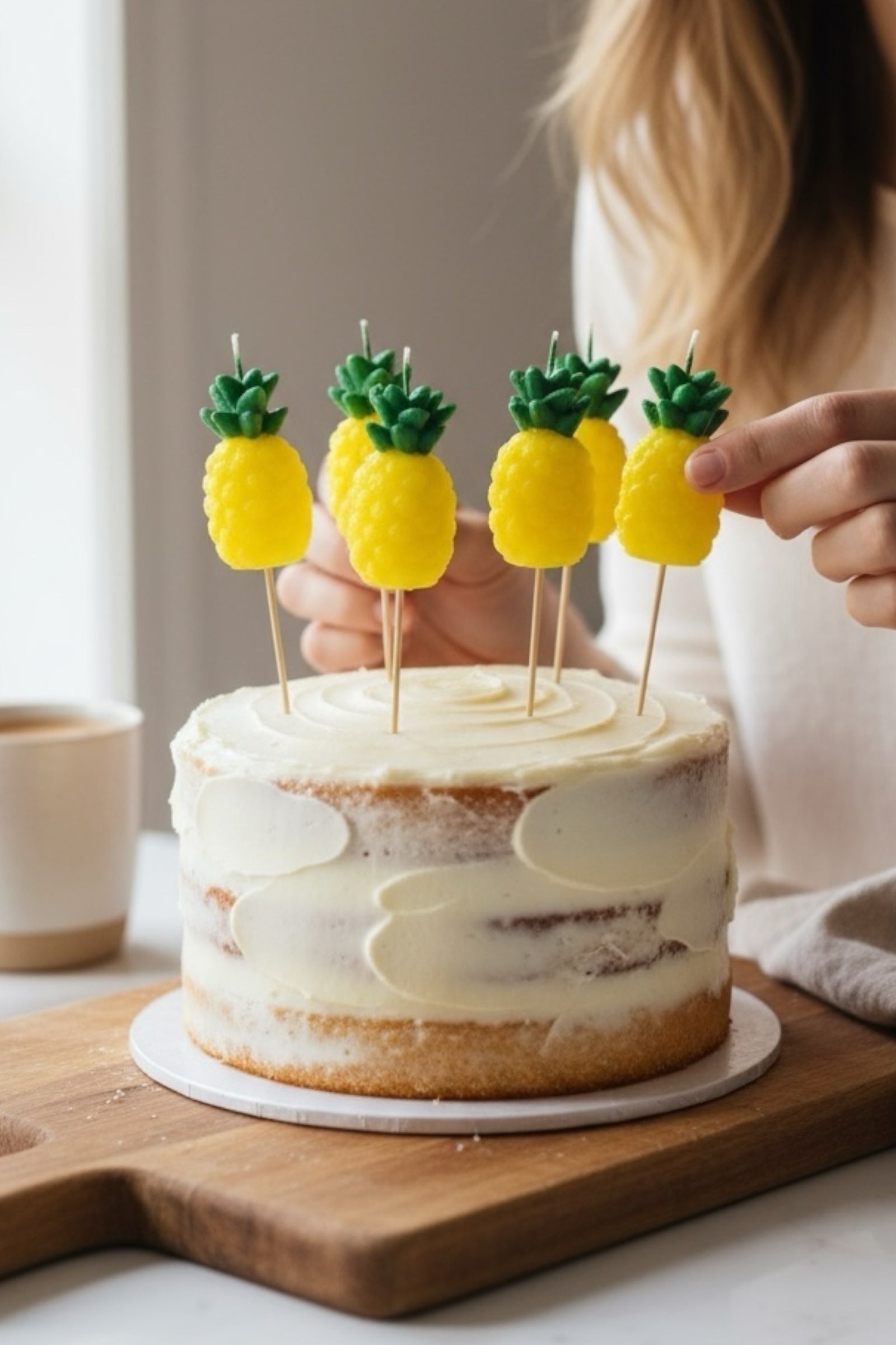 Pineapple Cake Candles