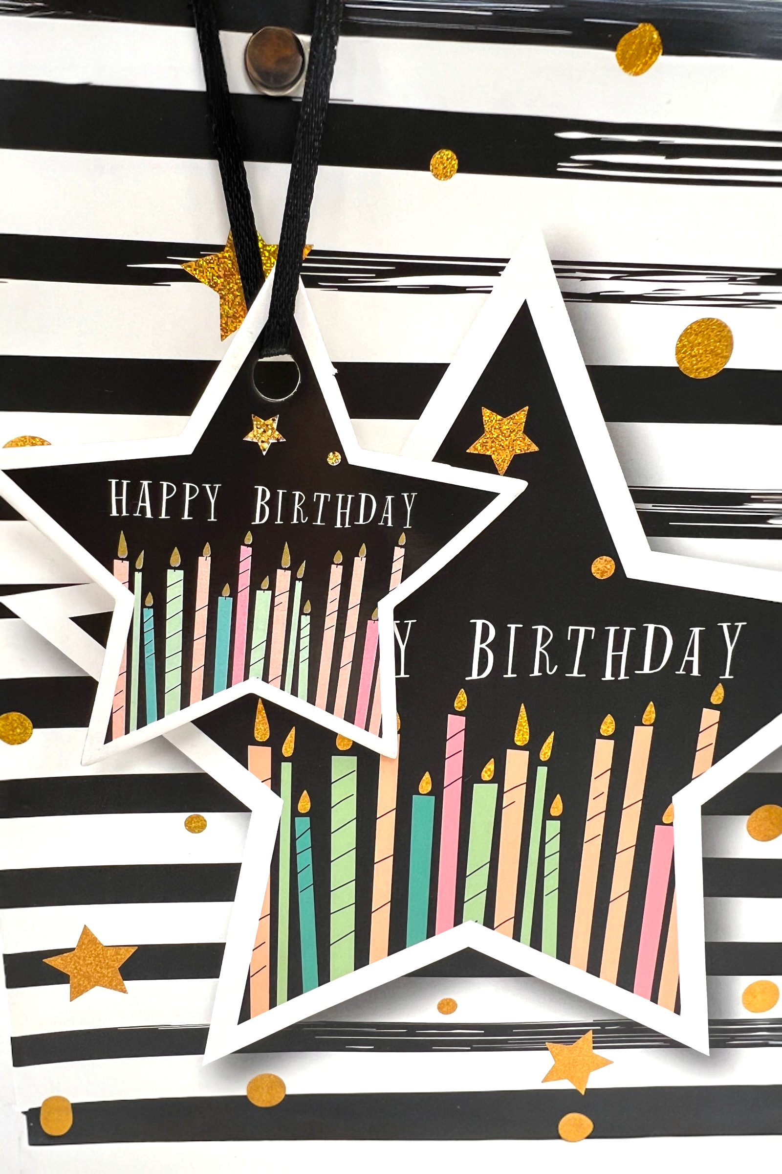 2 Happy Birthday Star Gift Bags