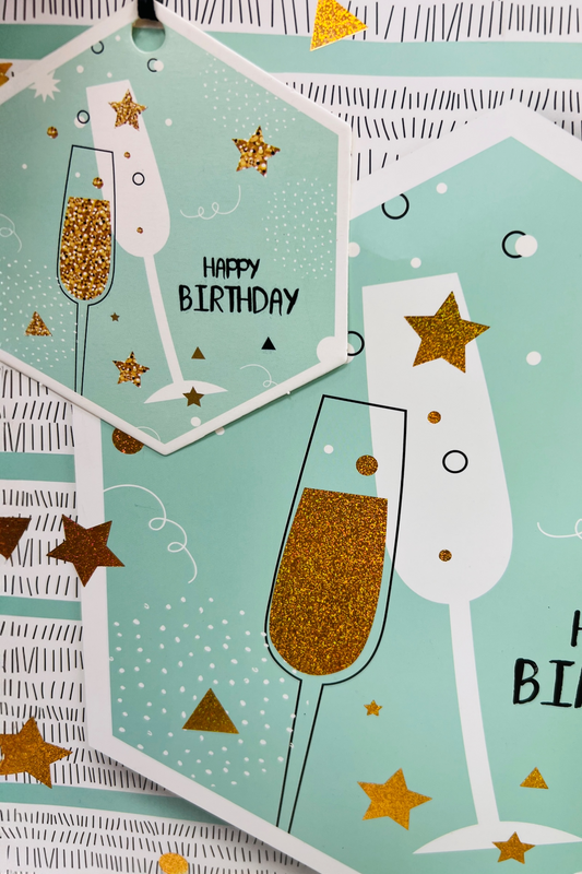 Champagne Birthday Gift Bags