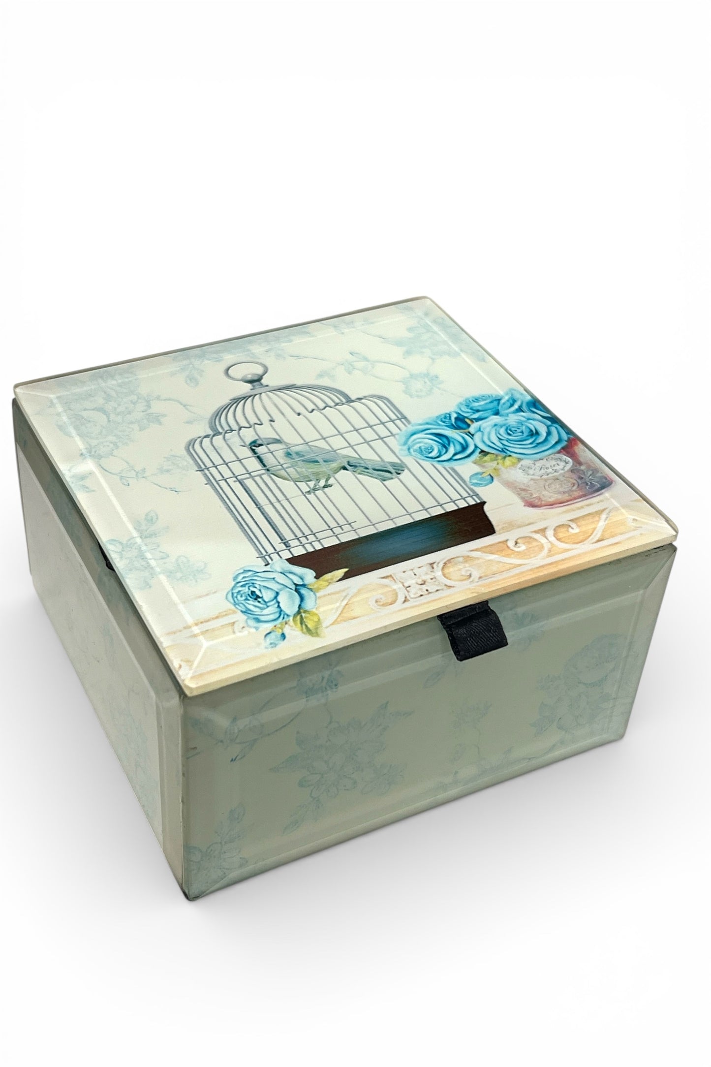 Birdcage Glass Trinket Box