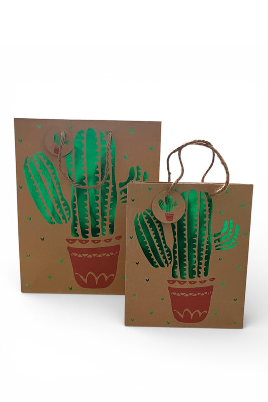 2 Cactus Gift Bags