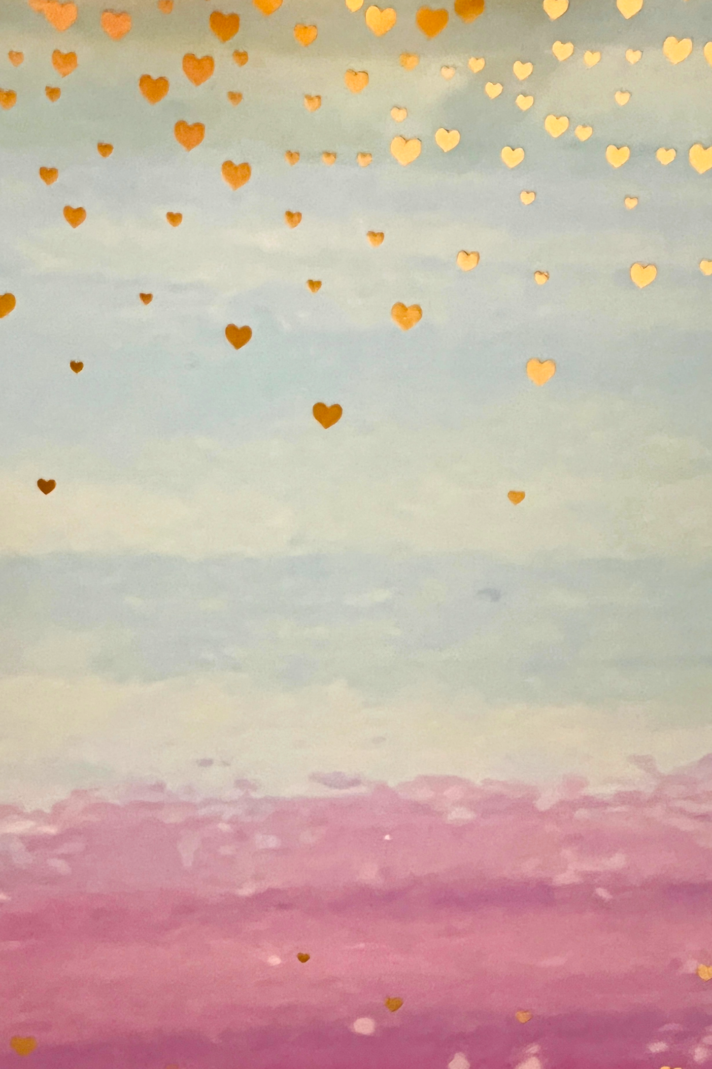 2 Ombré Foil Heart Gift Bags