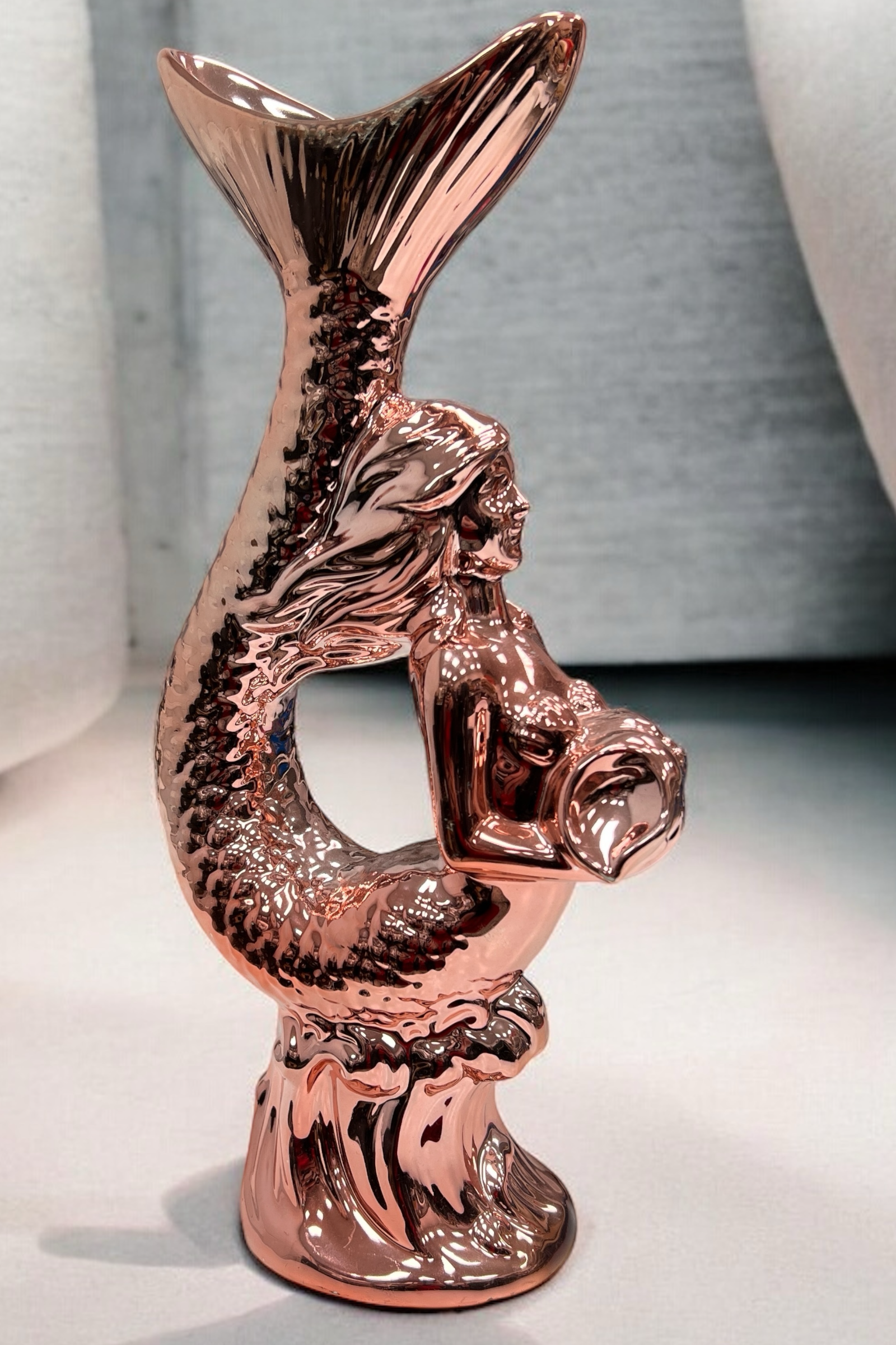 Copper Glaze Mermaid Vase