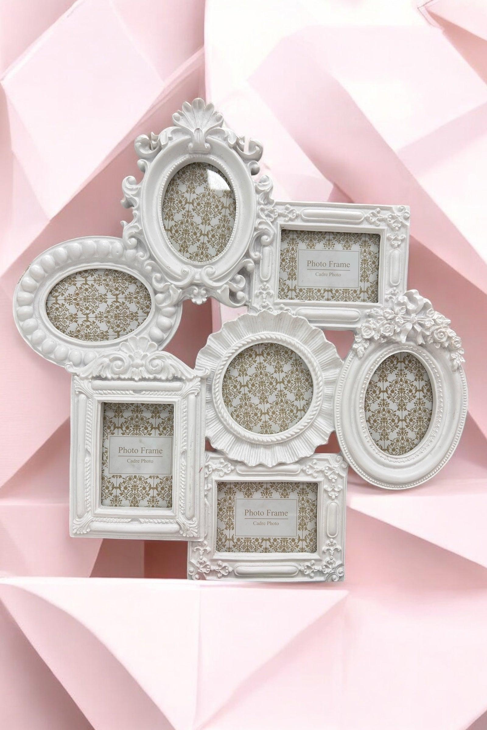 White 7 Frame Vintage Style Collage Frame