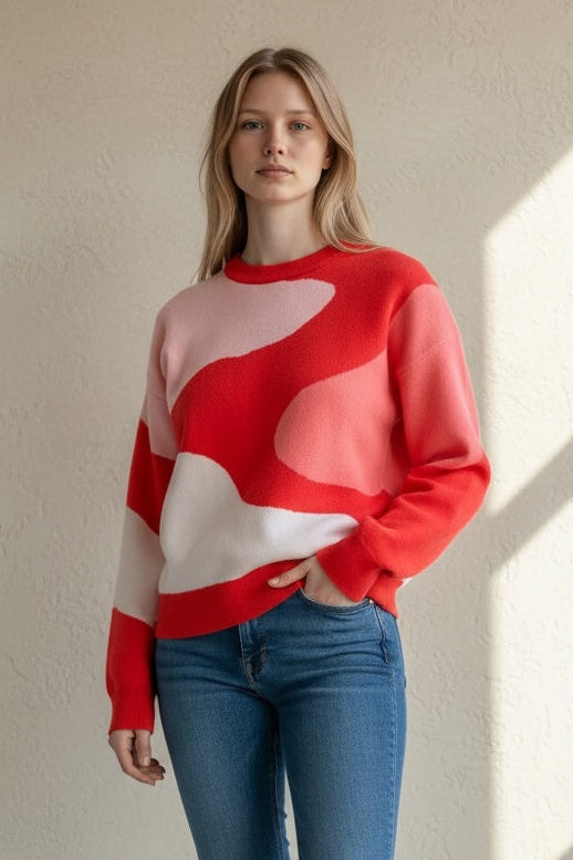 Louche Delaney Swirl Design Sweater