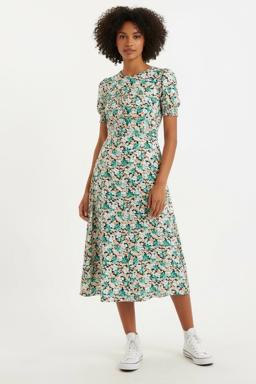 Romola Liseron Laced Back Midi Dress - Back