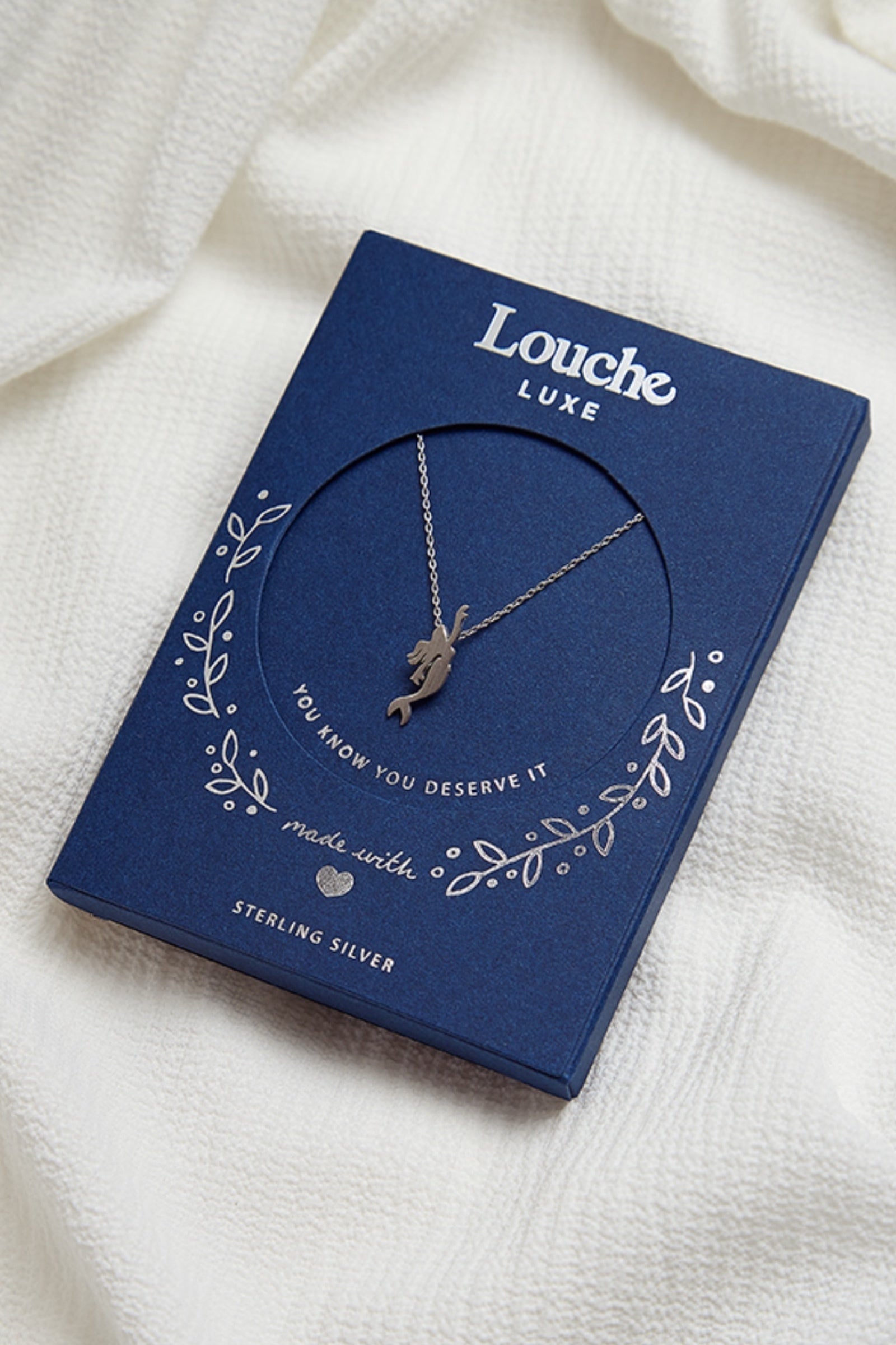 Phoebe Sterling Silver Mermaid Charm Necklace