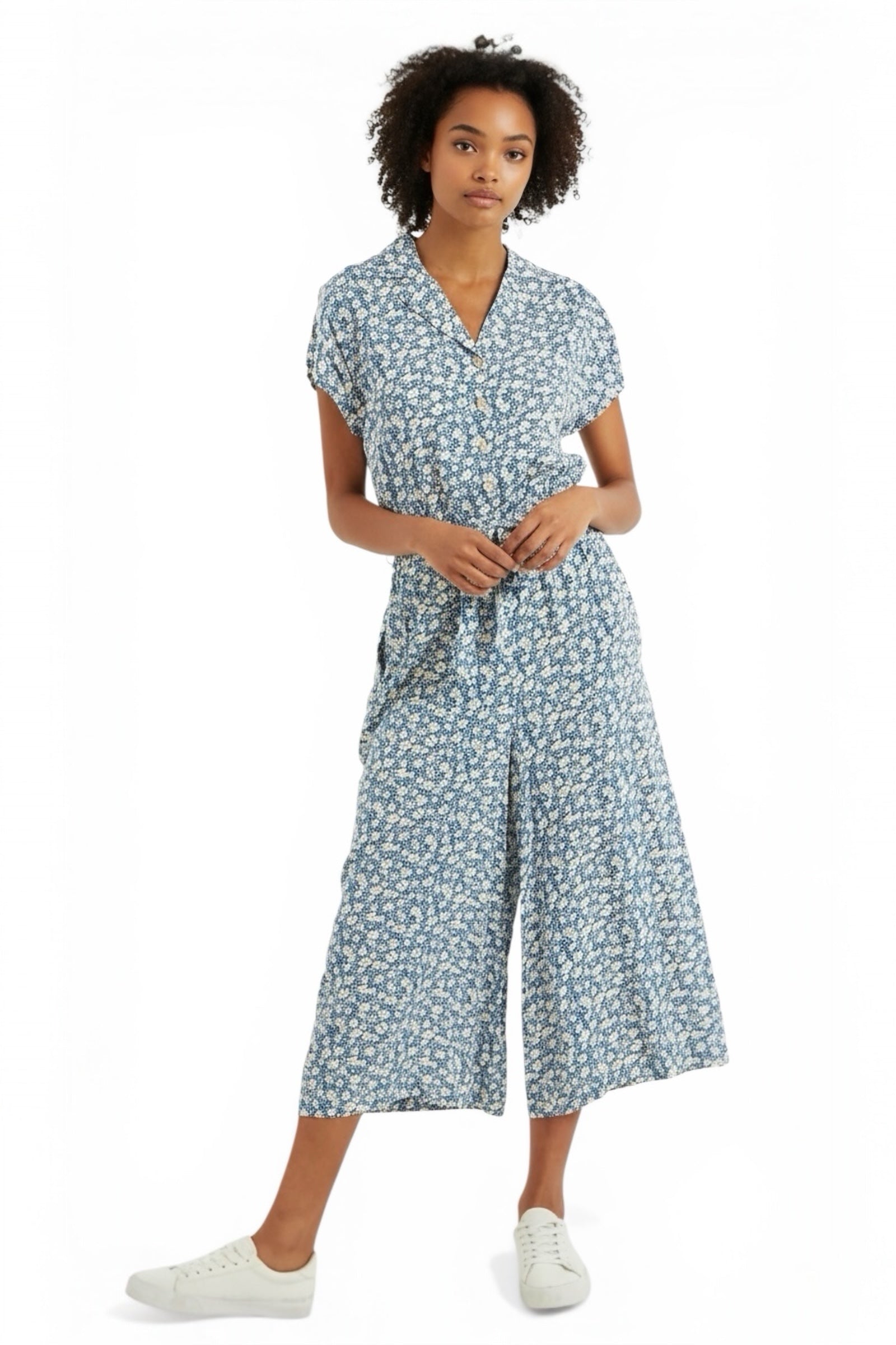 Mafalda Periwinkle Cropped Jumpsuit