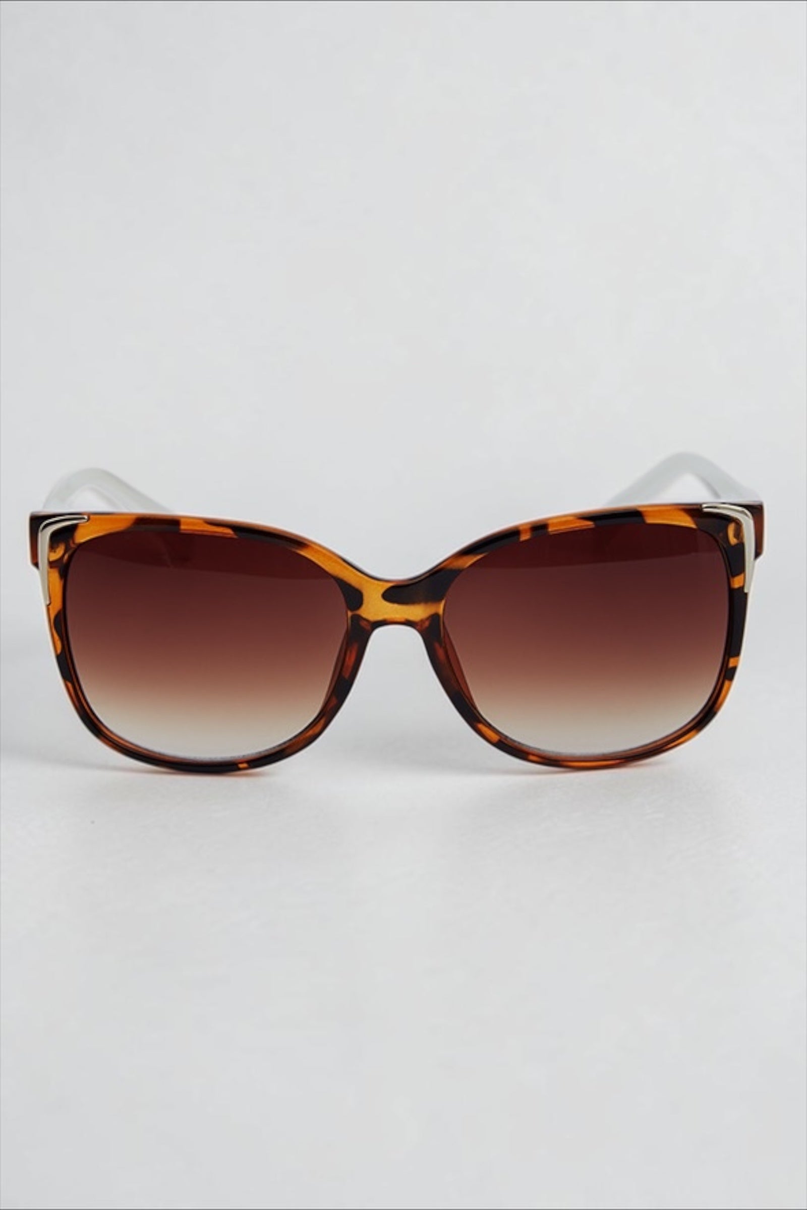 LA Frame Tortoiseshell Sunglasses with Ivory Arms