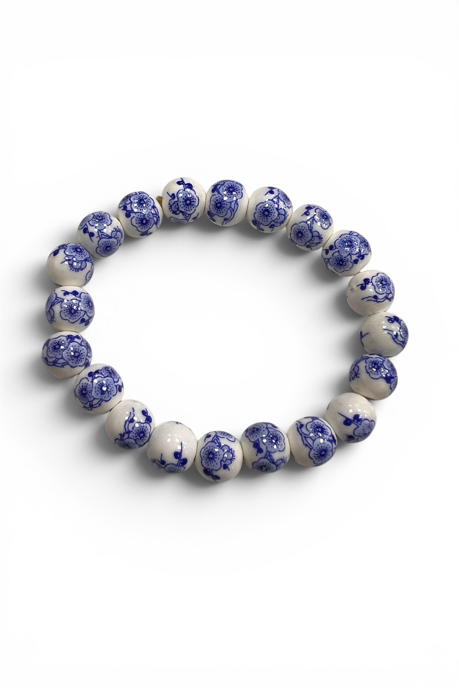 Delphia Porcelain Blue And White Bead Bracelet