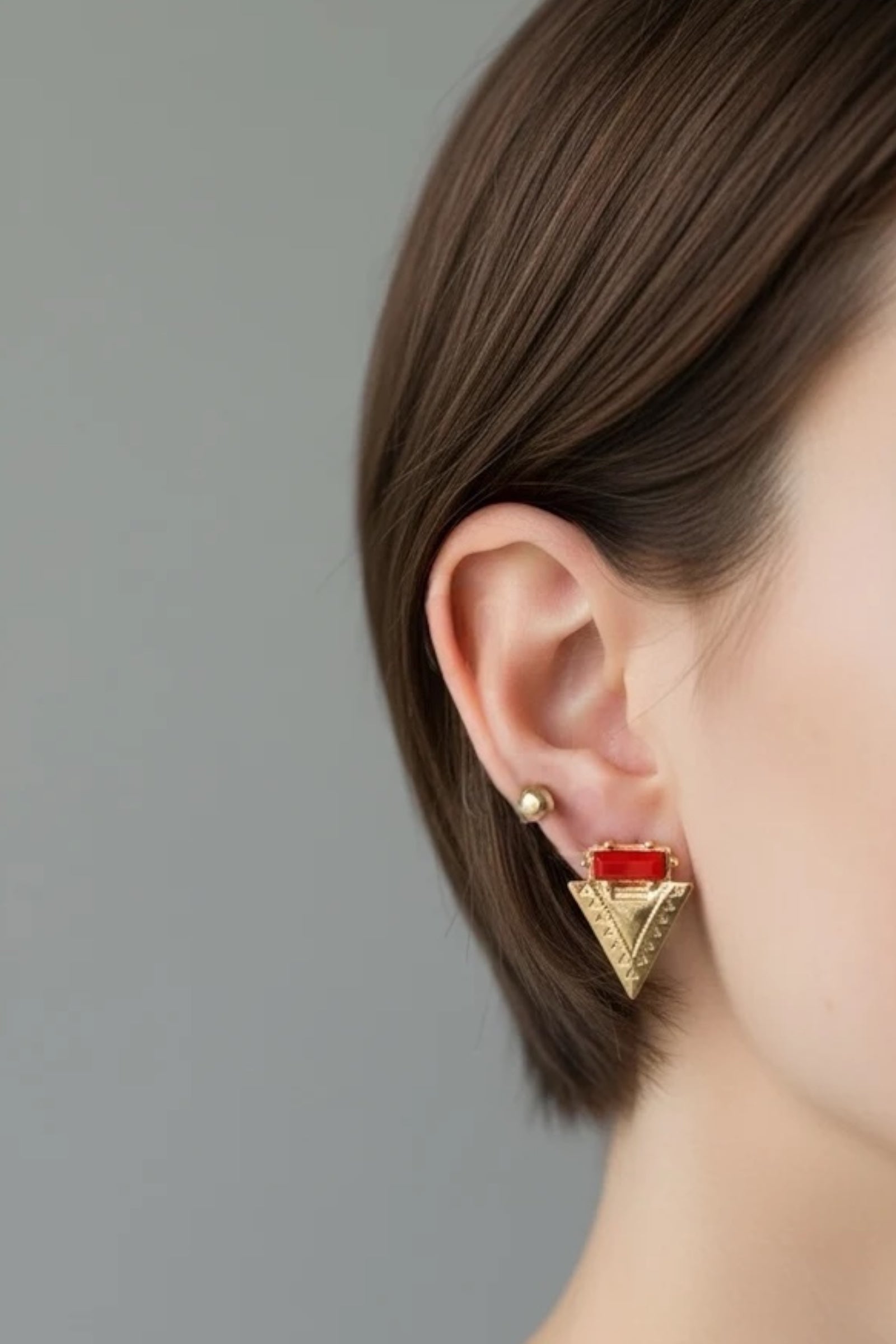 Pack of 2 Gold Coloured Stud Earrings