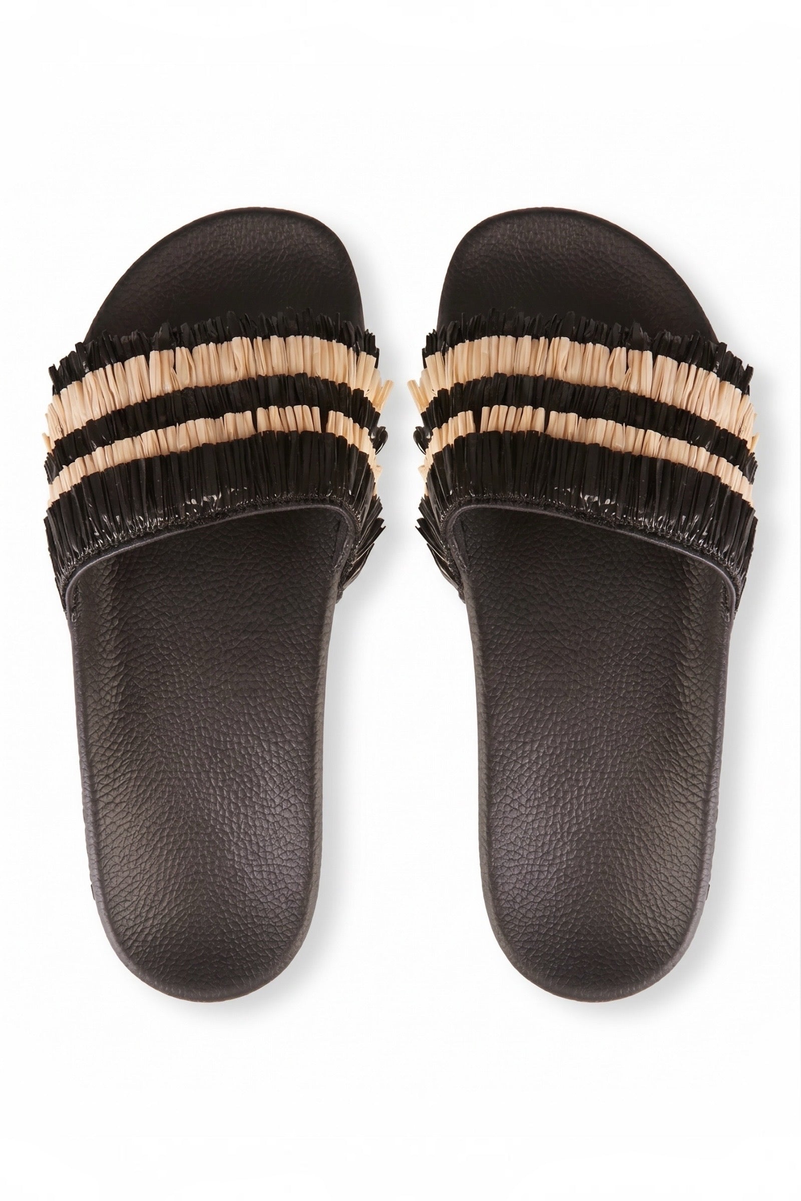 Coco Raffia Trim Slide