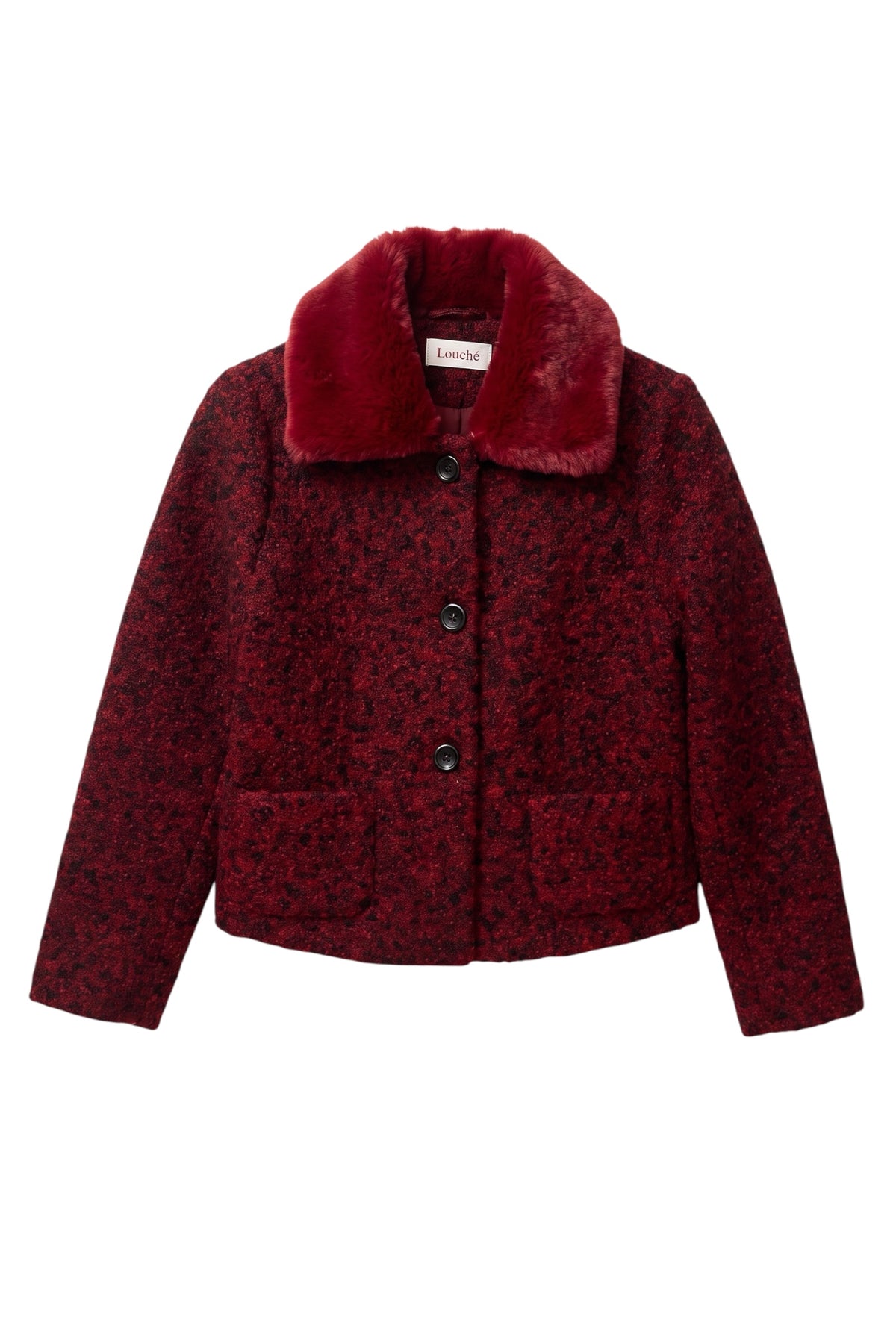 Apple Boucle Jacket - Merlot