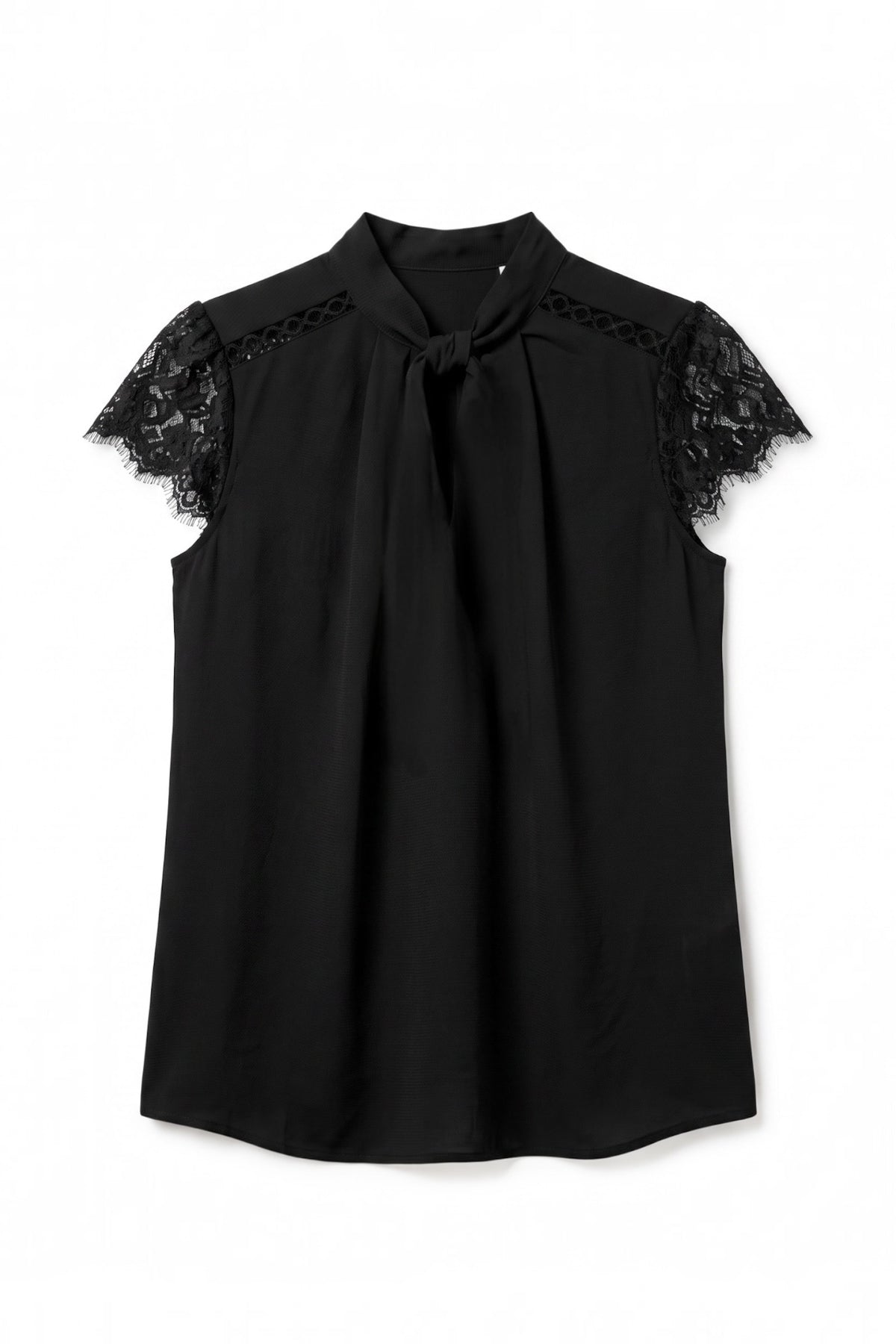 Holton Lace Short sleeve top - Black