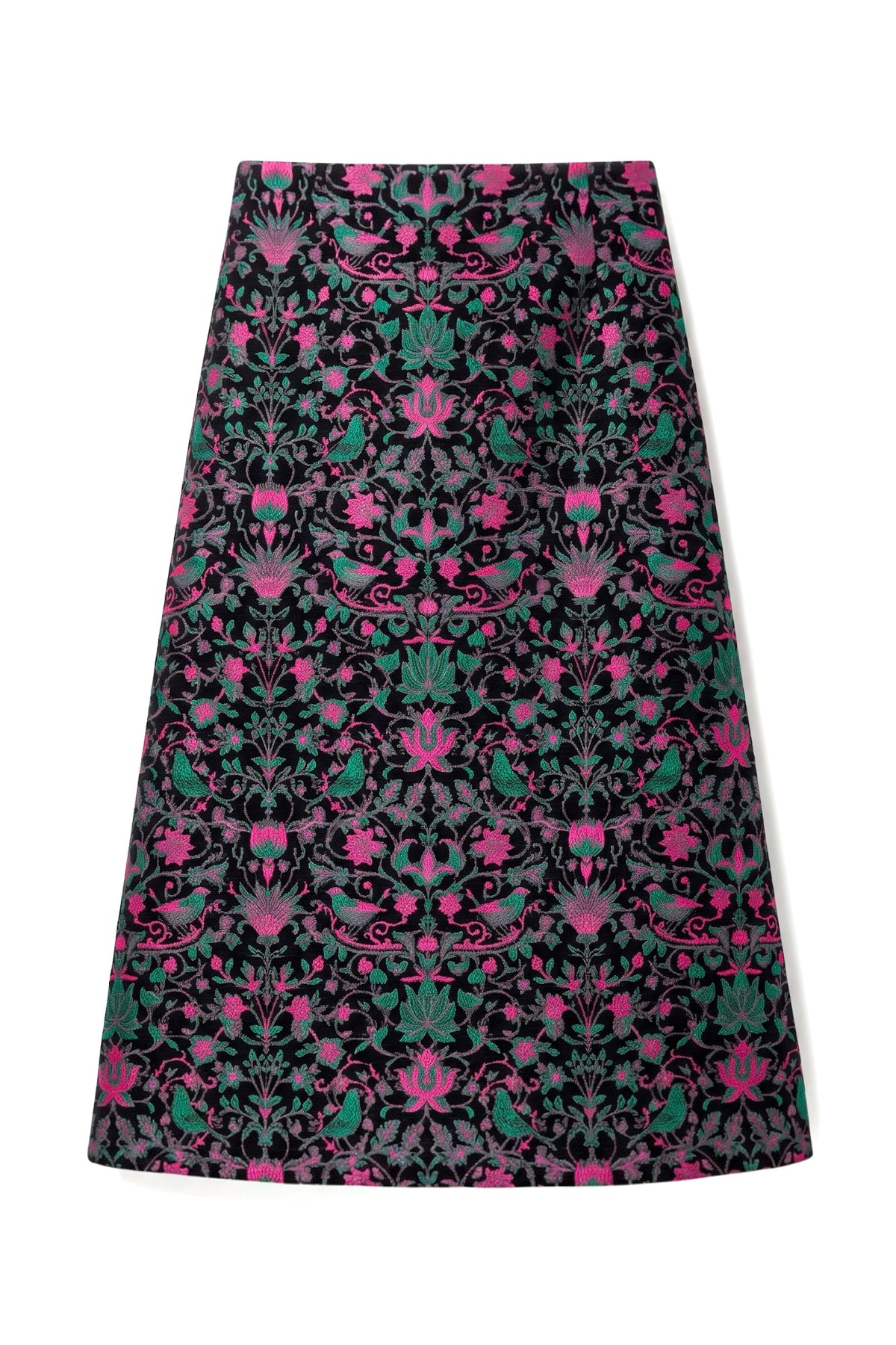 Buffy Belle Plume Jacquard Midi Skirt