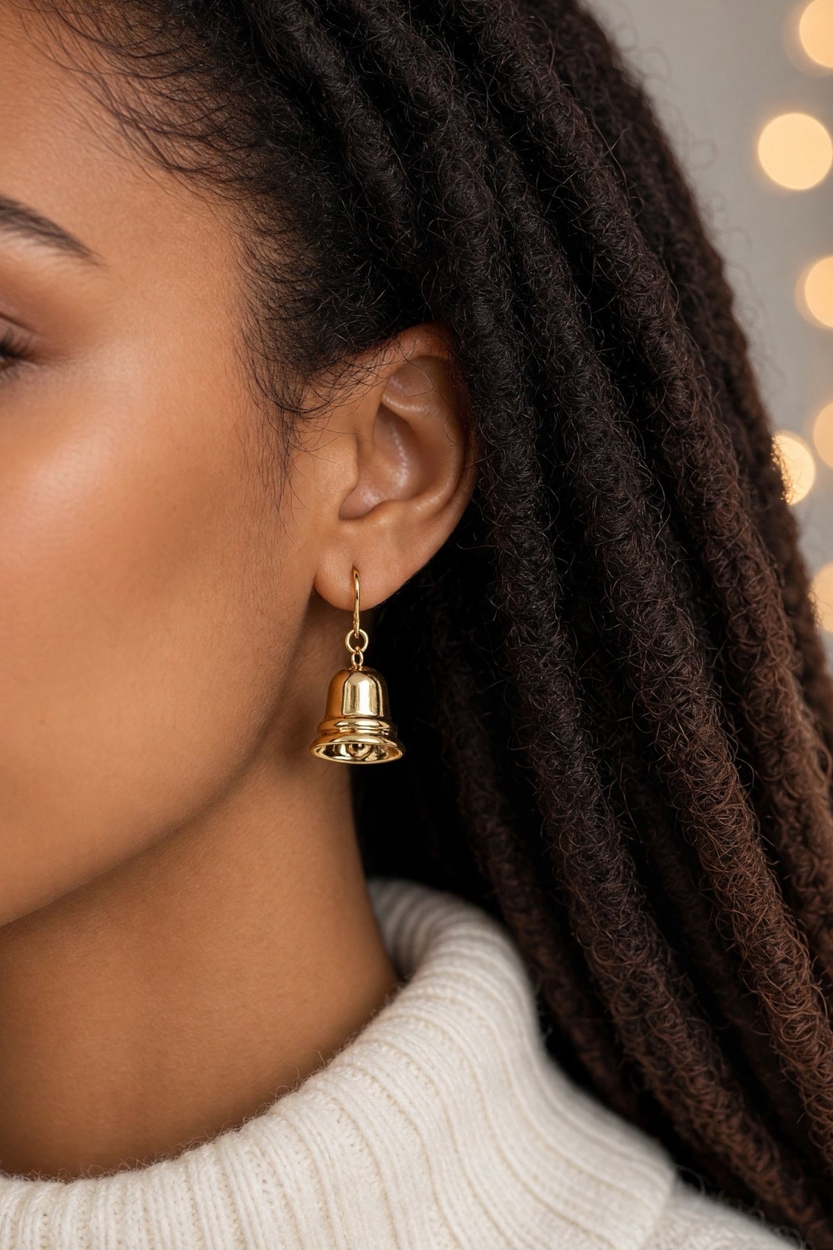 Belle Gold Bell Earrings