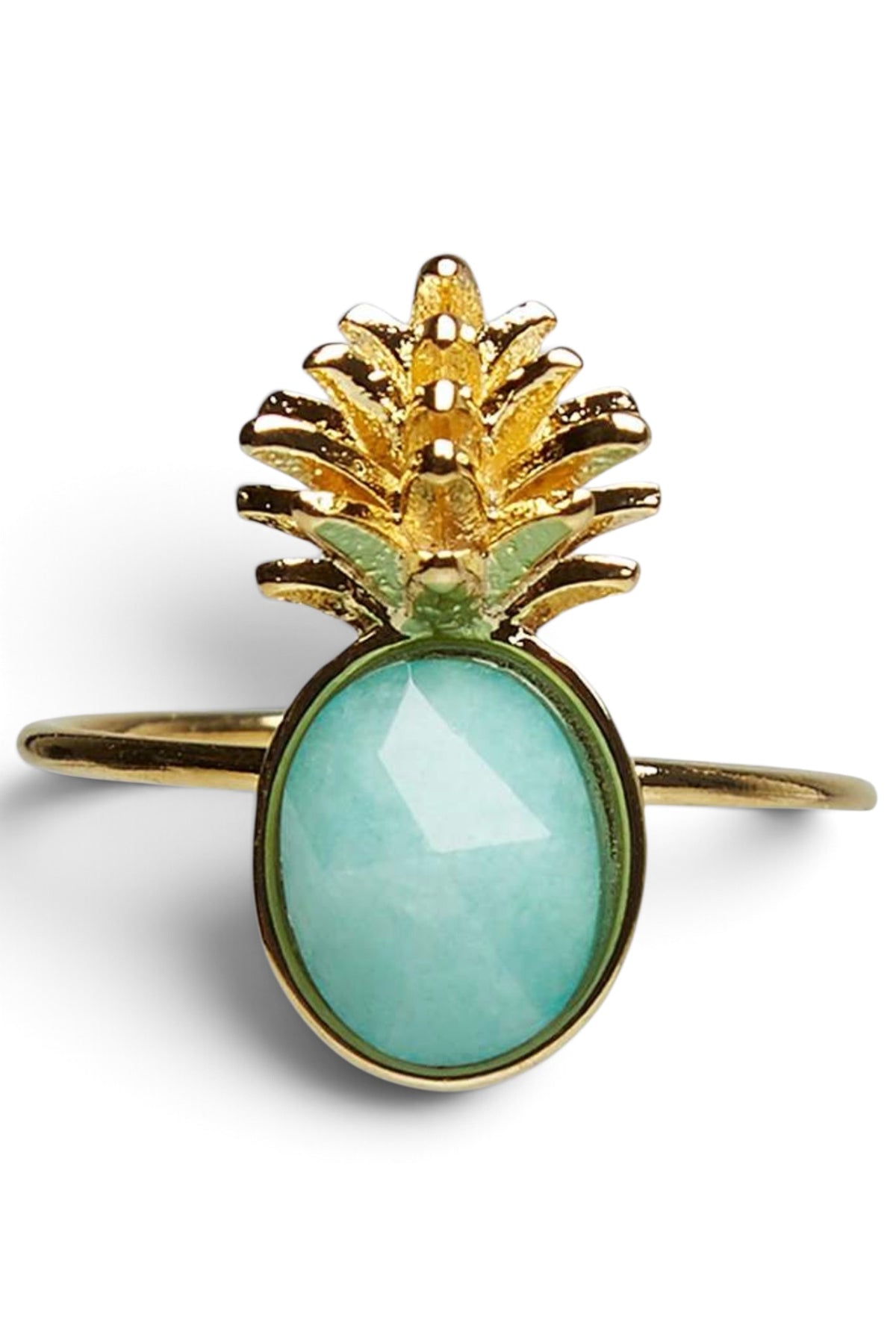 Zora 18ct Gold Plated Pineapple Ring