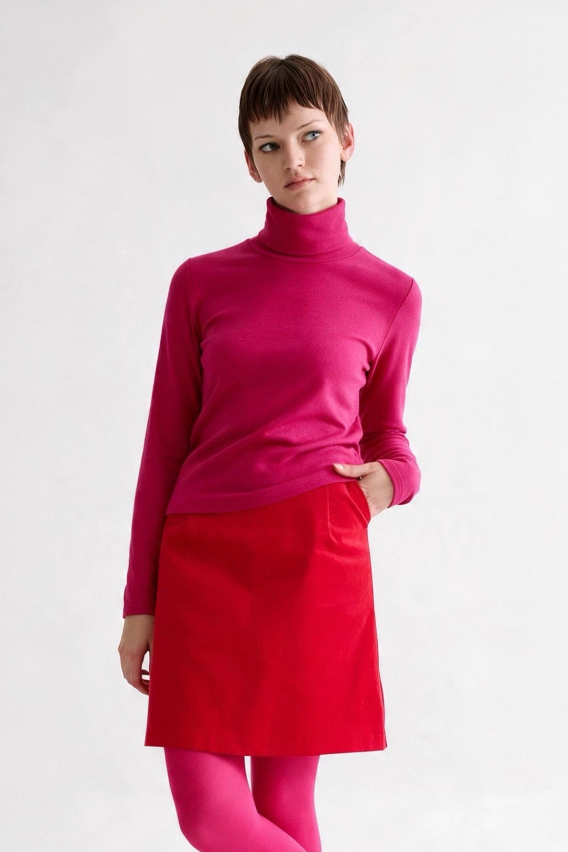 Dylan Baby Cord Mini Skirt - Red