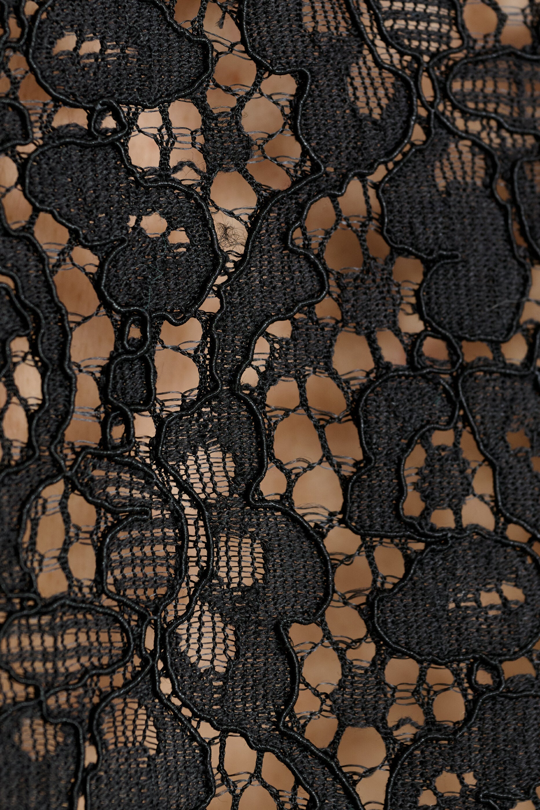 Rufaro Lace Short Sleeve Blouse - Black