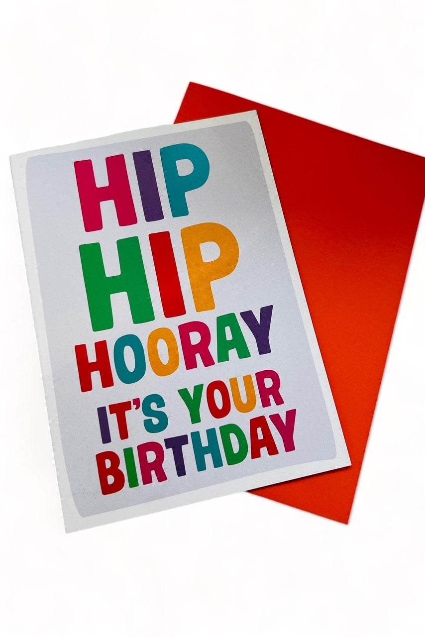 Hip Hip Horray Birthday Card