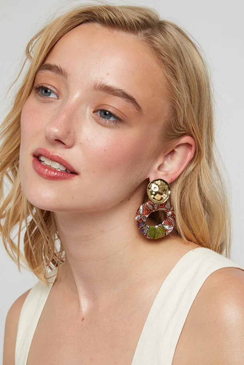 Louche Reuben Oval Shape Earring