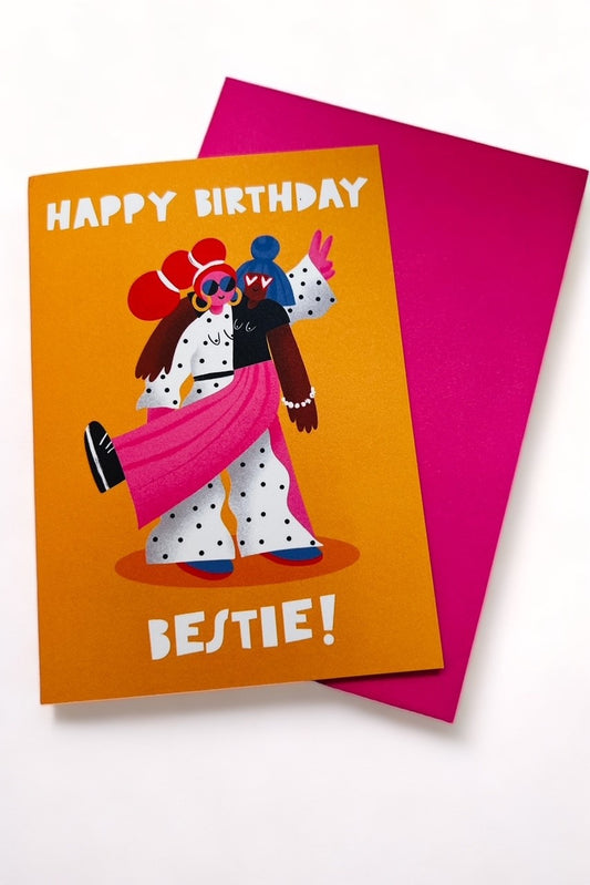 Happy Birthday Bestie Card