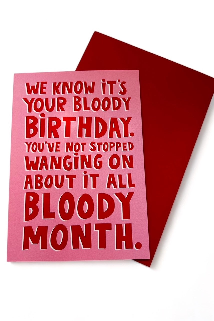 We Know It's Your Birthday Card
