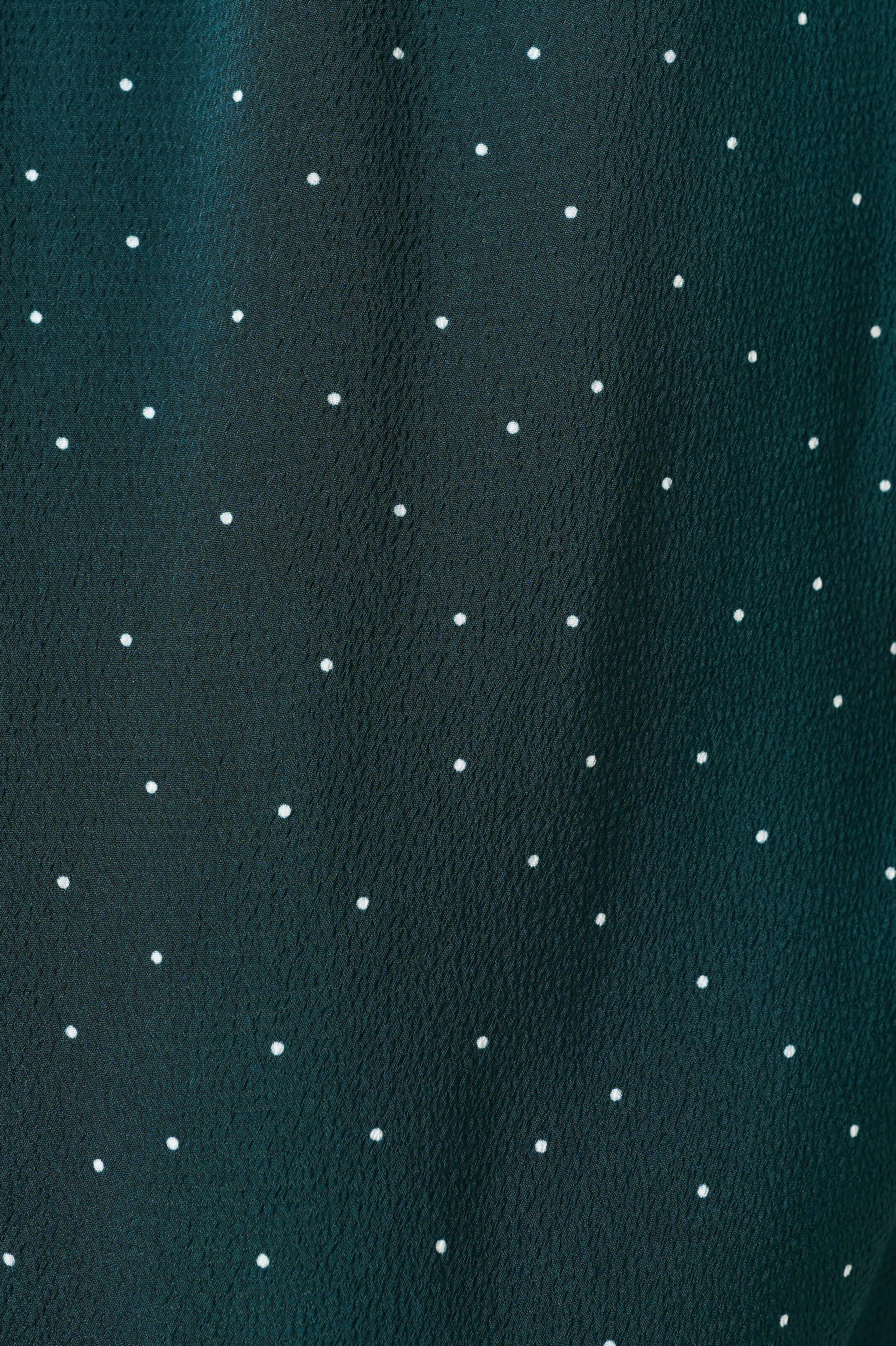 Saro Micro Dot Dark Green Bias Midi Skirt - Styled