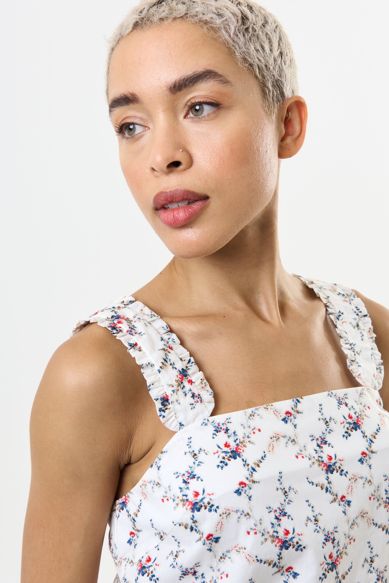 Siena Regency Print Strappy Tie Back Top