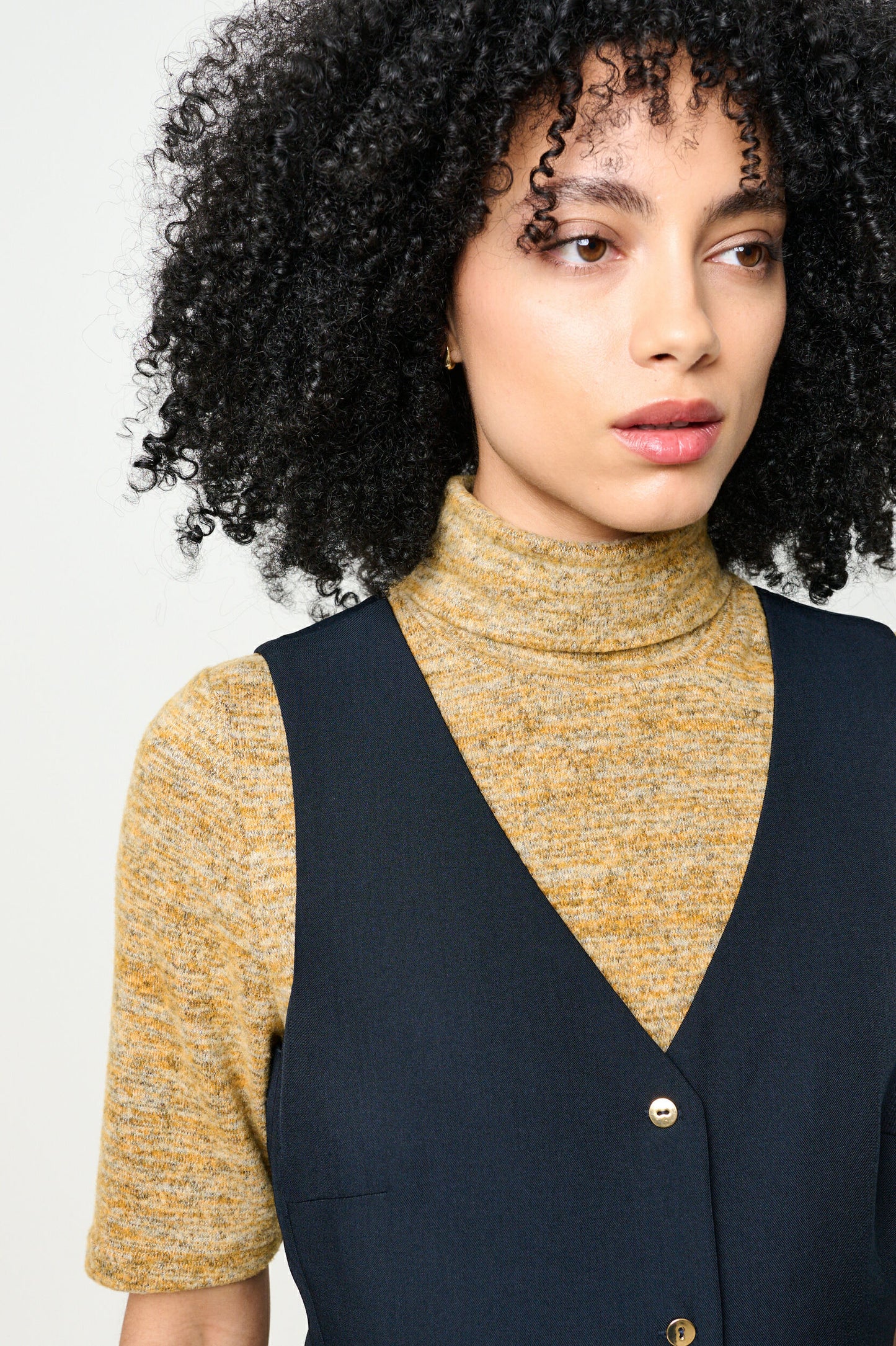 Tate Longline Tailored Waistcoat - Navy