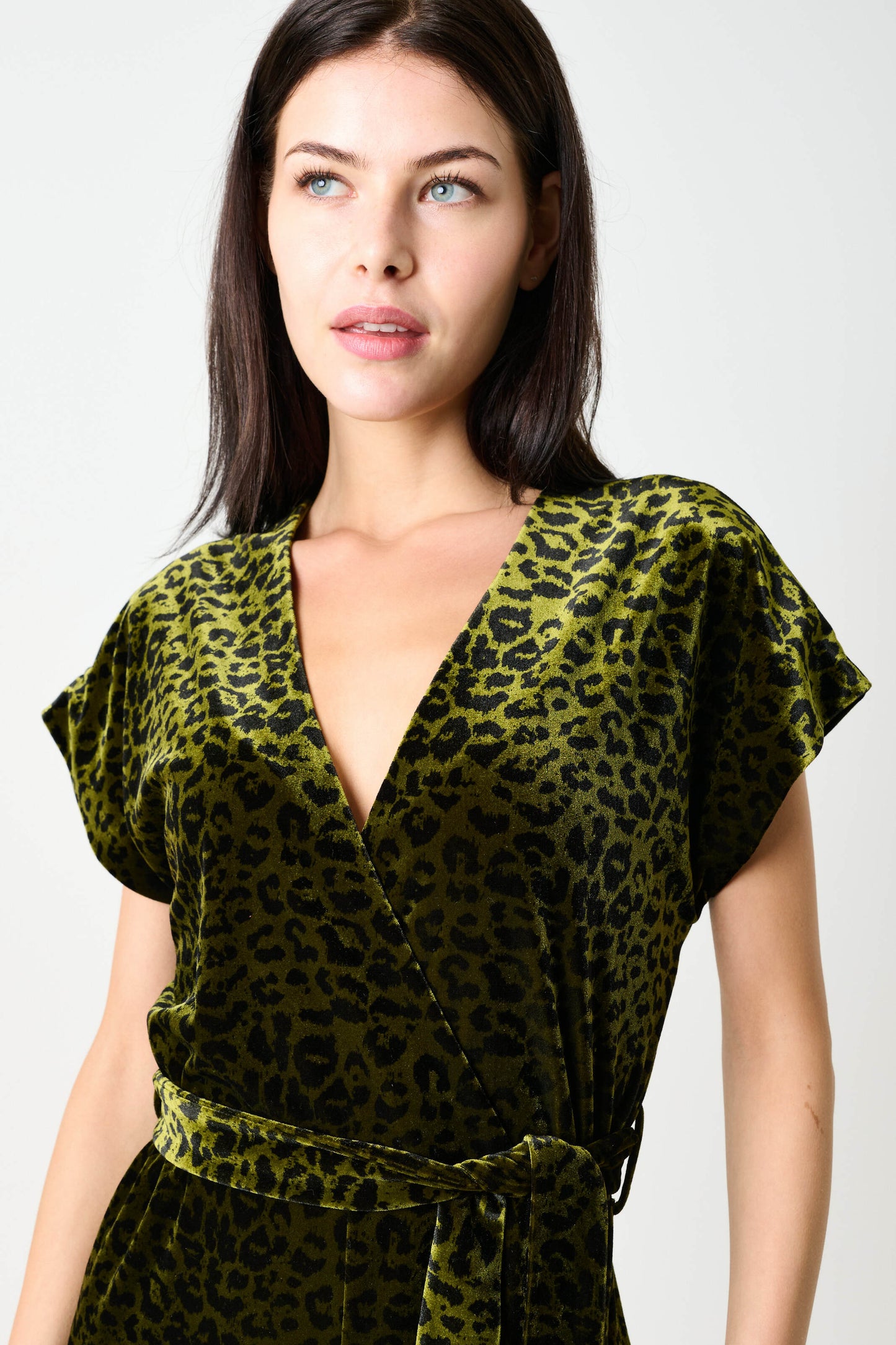 Tiffany Velvet Roar Jumpsuit - Kiwi