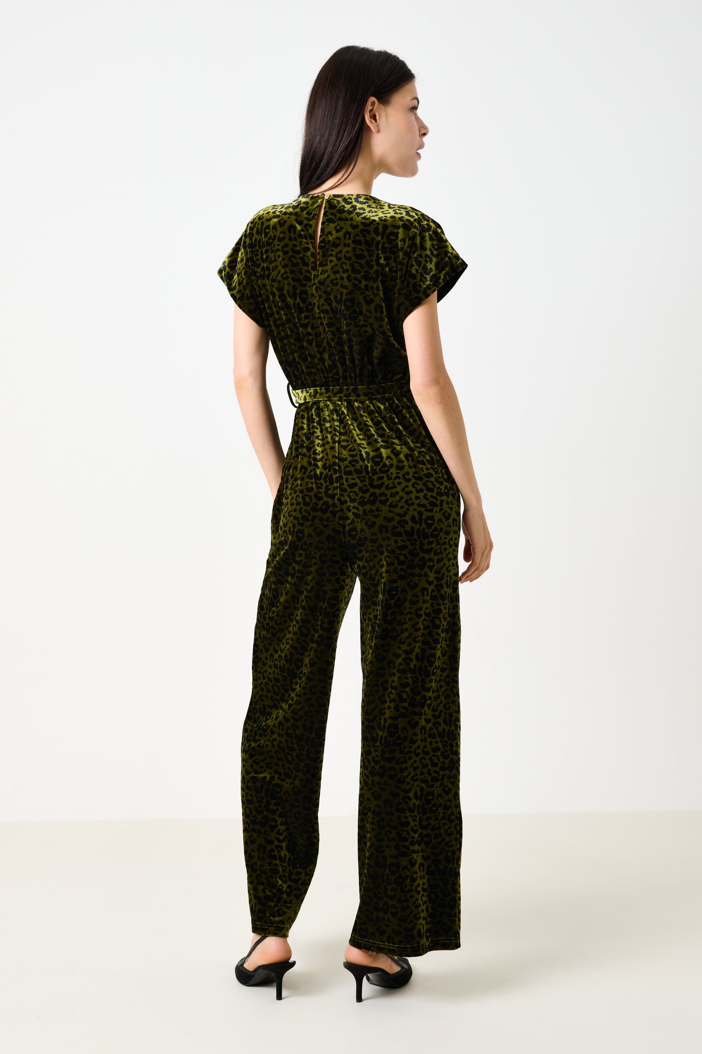 Tiffany Velvet Roar Jumpsuit - Kiwi