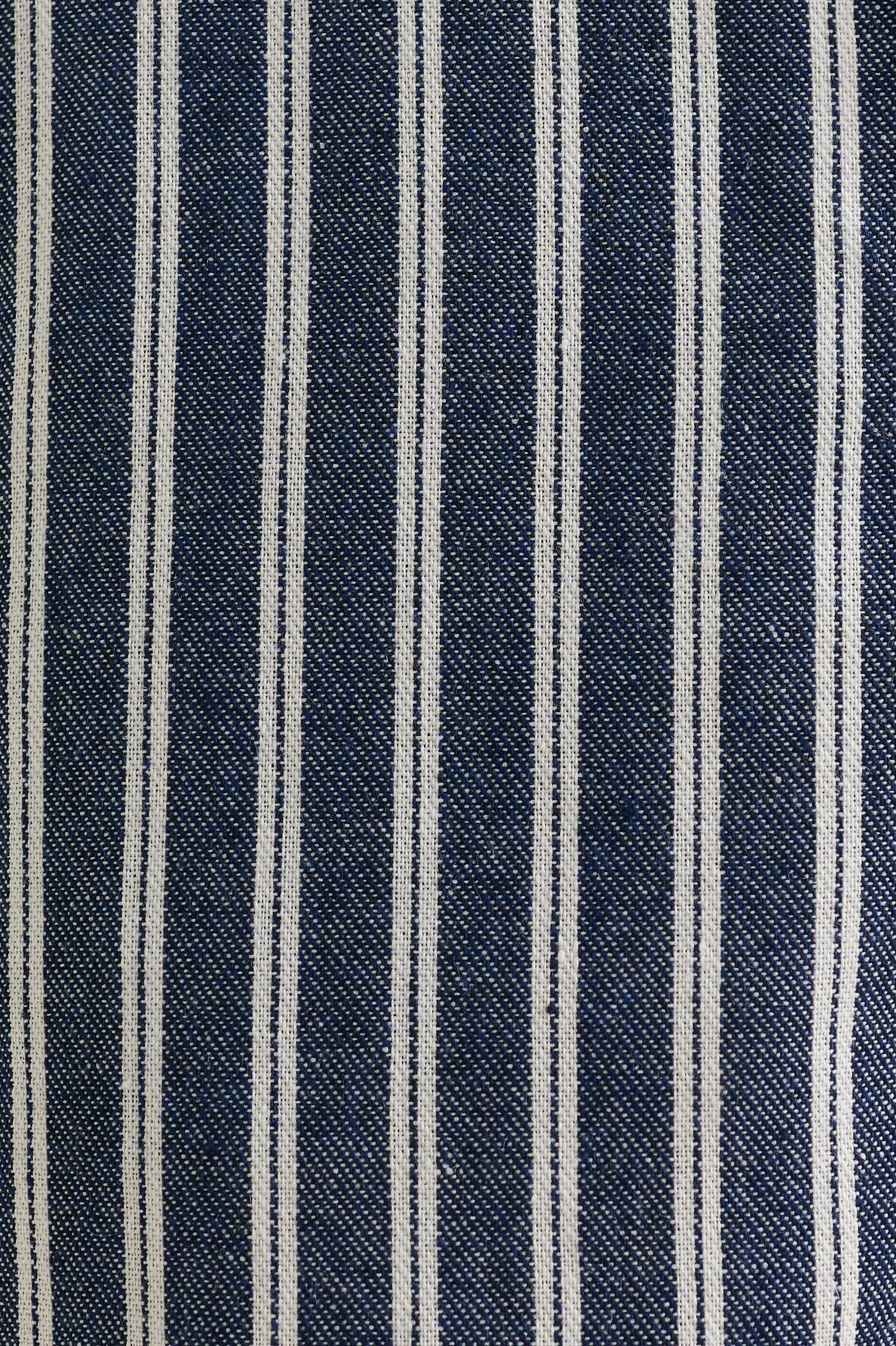 Hilton Ticking Stripe Shorts - Navy & White - Detail 3