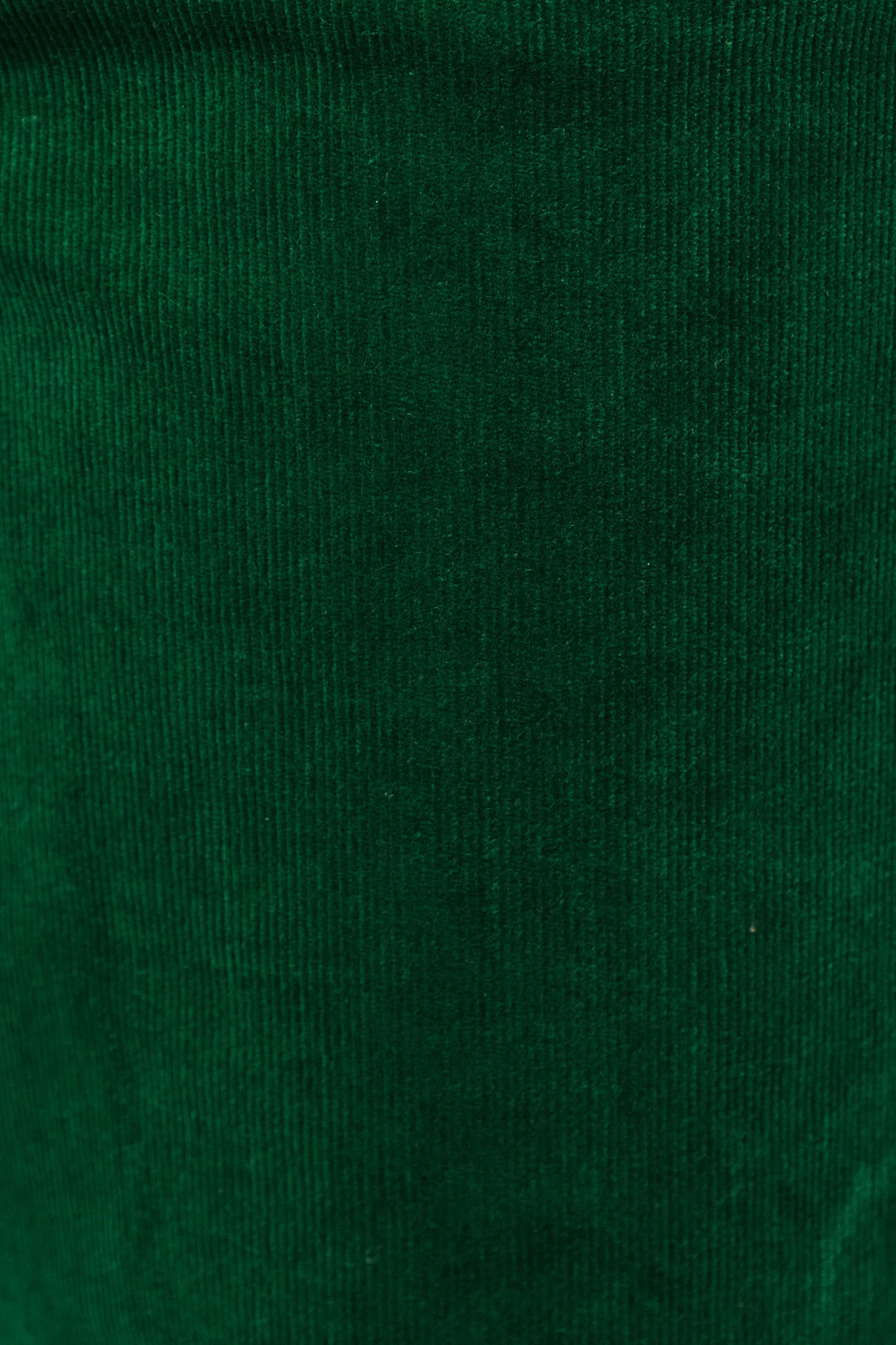 Tim Baby Cord Straight Cut Trousers - Dark Green