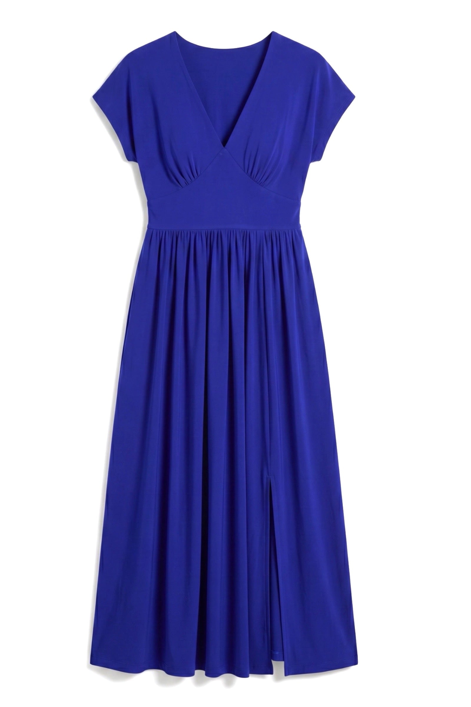 Unity Linen Mix Midi Dress - Cobalt Blue - View 5