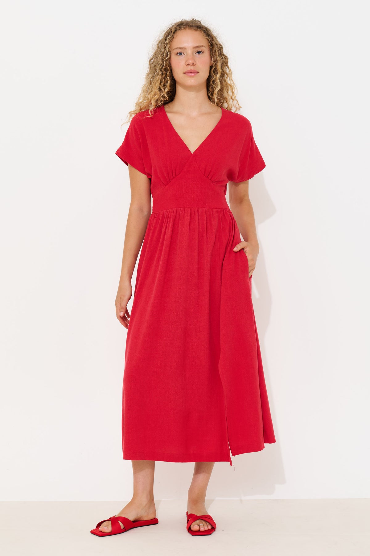Trending Women’s Dresses from JOY – Midi Dresses & New Season Styles 5 Unity Dress Red Main