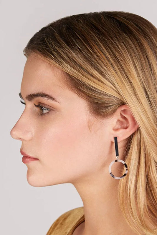 Alexa Tortoiseshell Drop Earrings
