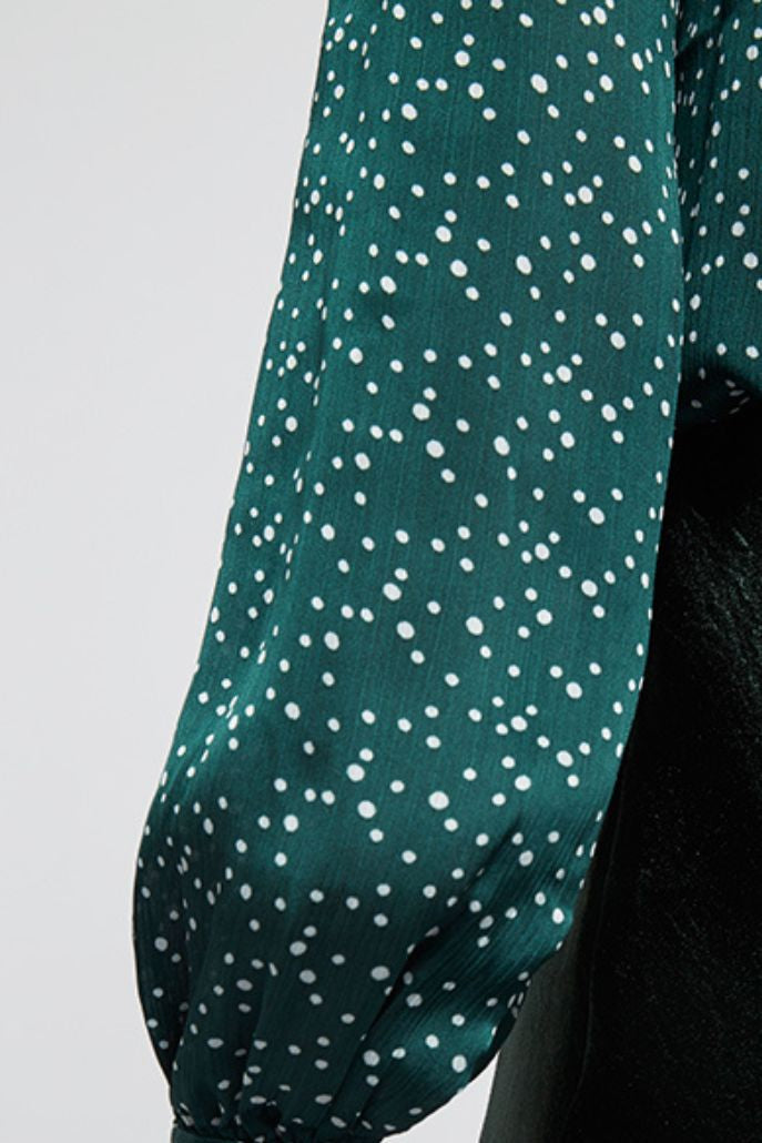 Lima Speckle Blouse Green