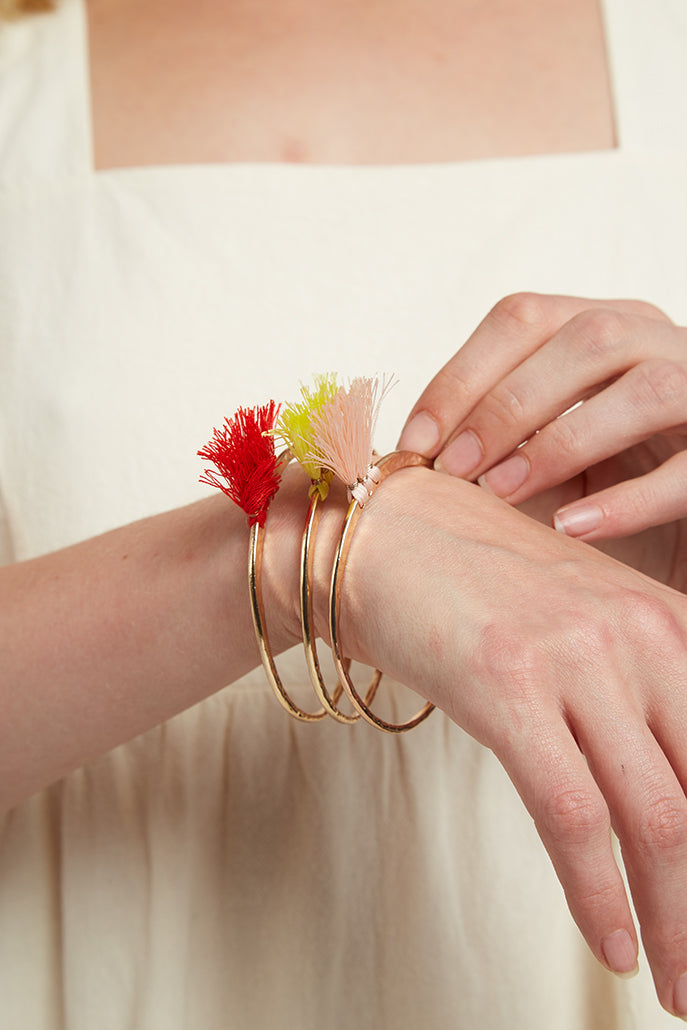 Wilma 3 Tassel Bracelets - Detail 1