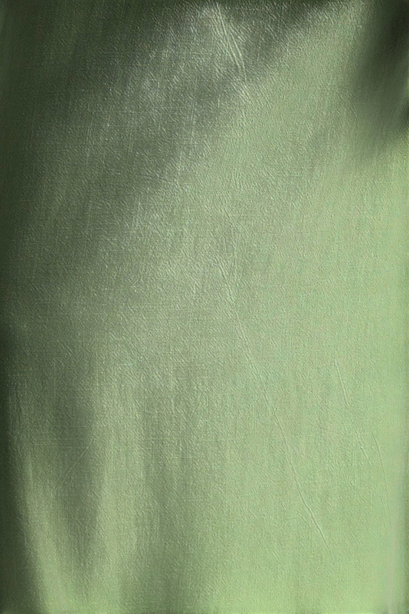 Joselyne green linen mix midi shirt dress with rounded collar, puff sleeves, elasticated cuffs and waist, self belt, and pockets.