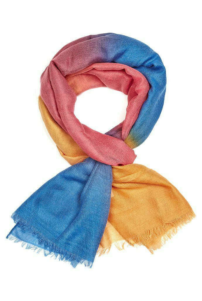 Jerrie Multi Coloured Ombre Lightweight Scarf