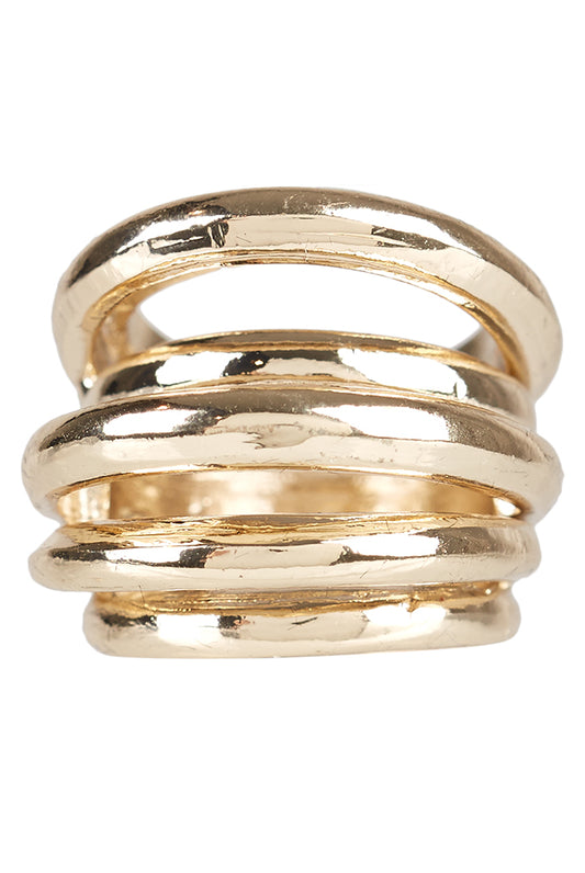 Skylar Multi Layer Gold Ring
