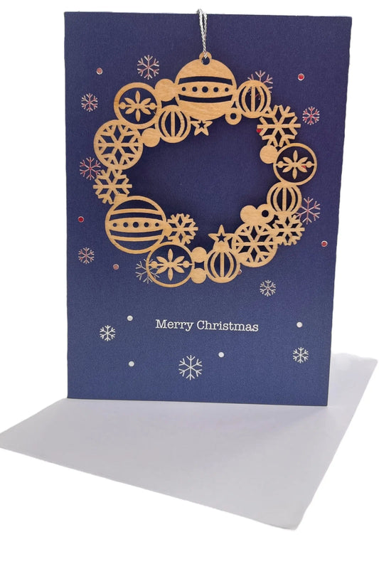 Merry Christmas  Wreath Card