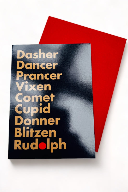 Famous Reindeer Christmas Card