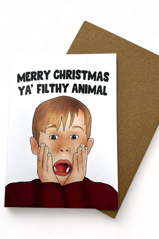 Merry Christmas Ya' Filthy Animal