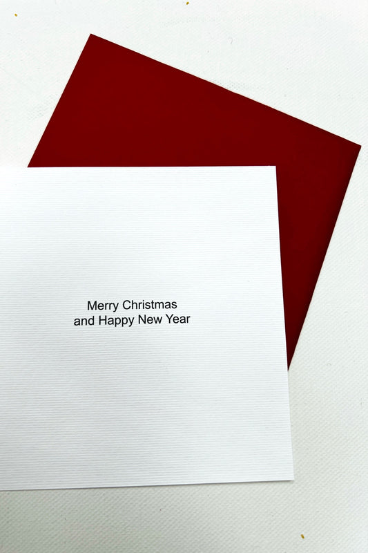 Santa's Coming Glitter Card