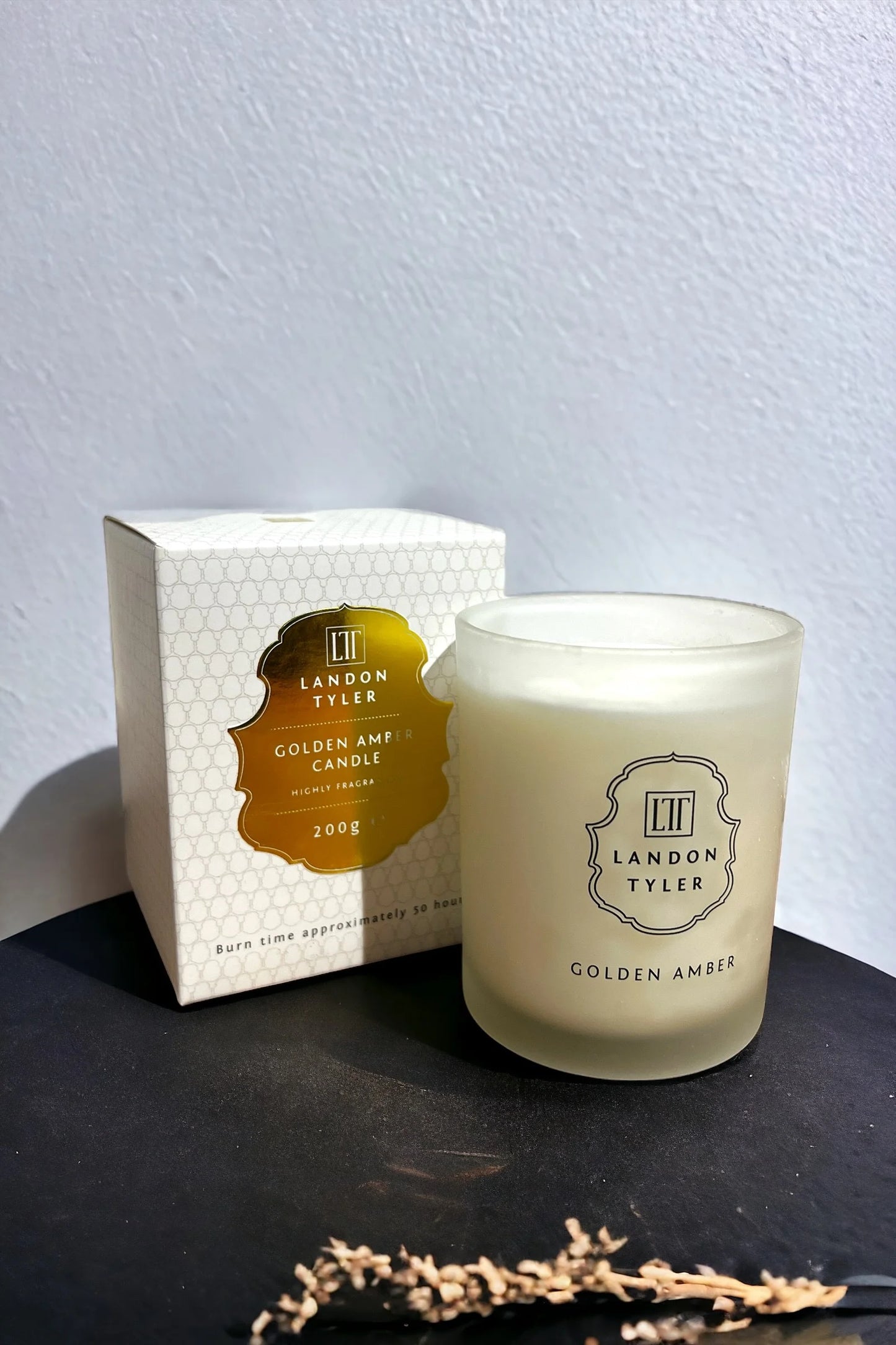 Golden Amber Scented Candle